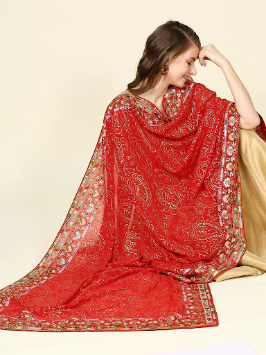 Heavy work dupatta
