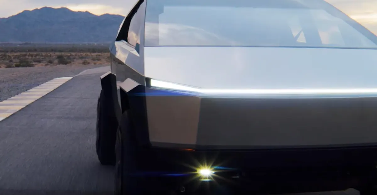 How Tesla Trolled Ford with a Cybertruck Wrapped to Look Like an F-150