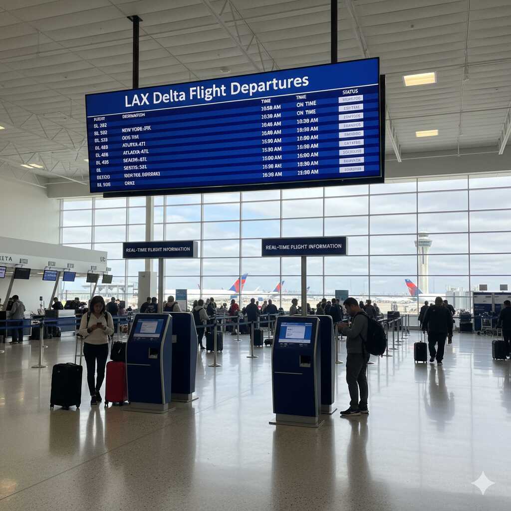 LAX Delta Flight Departures