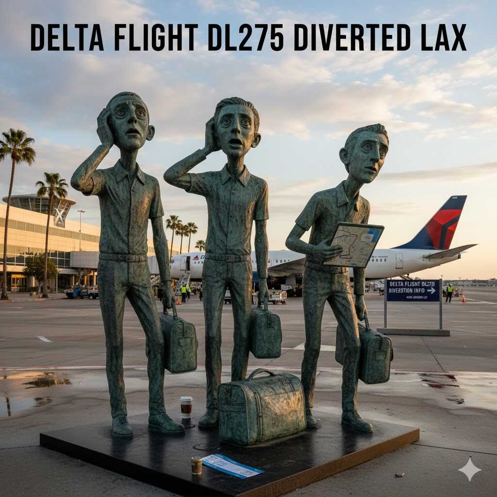 delta flight dl275 diverted lax status